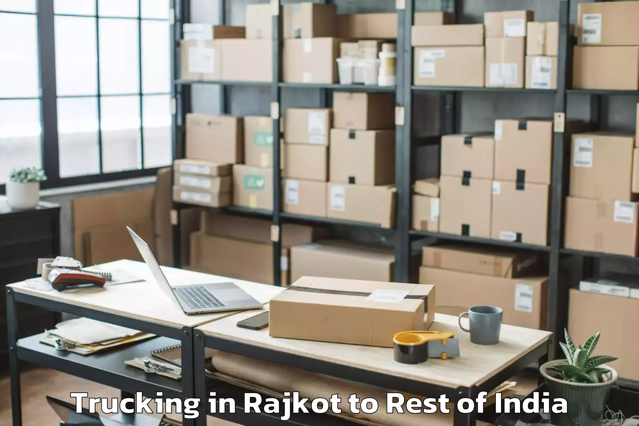 Book Rajkot to Ussoor Trucking Online